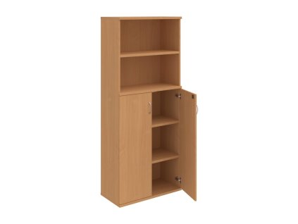 Policová skriňa Strong, zámok, 80x192x40 cm, buk/buk
