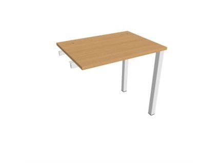 Pracovný stôl Uni k pozdĺ. reťazeniu, 80x75,5x60 cm, buk/biela