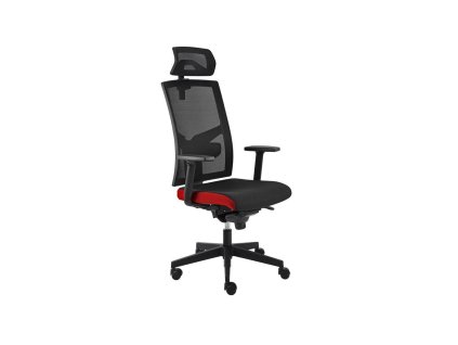 Kancelárska stolička GAME VIP SYN čierno/červená (B8033) + PDH 3D + podrúčky P44