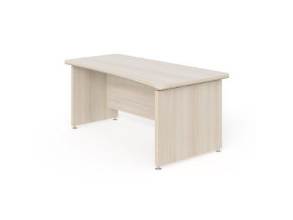 Pracovný stôl Lenza Wels, zúžený vľavo, 180x76,2x94,8/78cm, agát svetlý