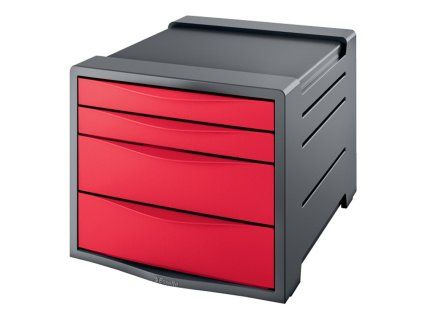 Zásuvkový box Esselte VIVIDA červený