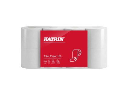 Toaletný papier 2-vrstvový Katrin 160, návin 18 m (8 ks)