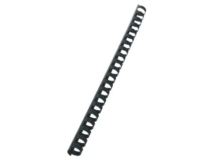 Plastové hrebene GBC 21R 25mm čierne