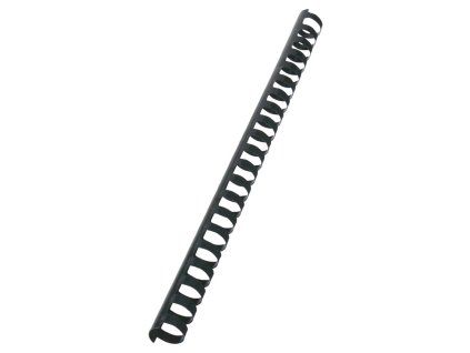 Plastové hrebene GBC 21R 19mm čierne