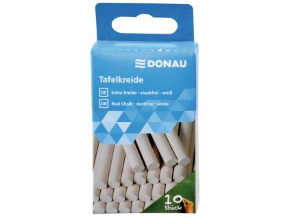 Kriedy na tabuľu DONAU biele, 10ks