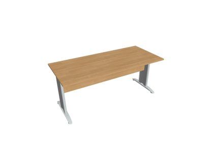 Rokovací stôl Cross, 180x75,5x80 cm, dub/kov
