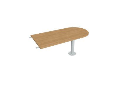 Doplnkový stôl Flex, 160x75,5x80 cm, dub/kov