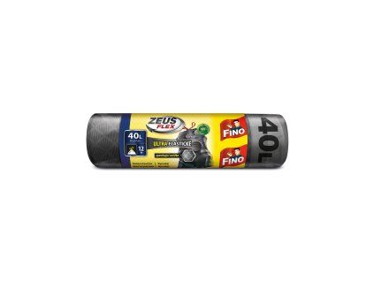 Vrecia zaťahovacie FINO Zeus FLEX 40 ℓ, 32 mic., 55 x 57 cm, strieborné (12 ks)
