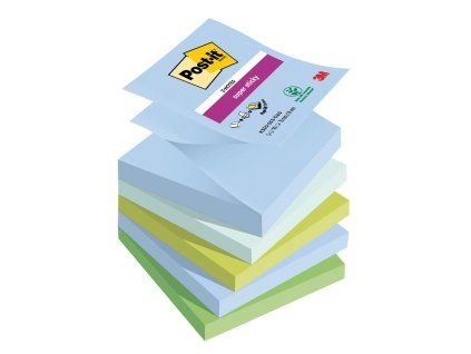 Samolepiace Z-bločky Post-it Super Sticky OASIS, veľkosť 76x76 mm, 5 bločkov po 90 lístkov