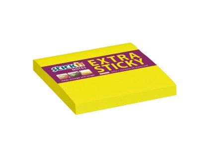 Samolepiaci bloček Stick’n Hopax 76x76 mm, neónovo žltý