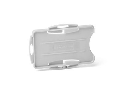 Visačka na 2 plastové karty otvorená DURABLE ECO sivá 87x54mm 10ks