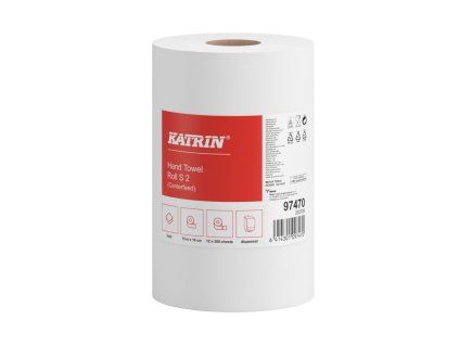 Papierové utierky v rolke 2-vrstvové KATRIN S2 návin 75 m