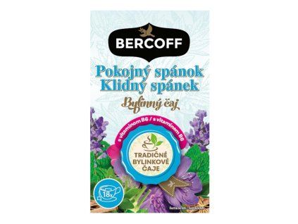 Čaj Bercoff Klember bylinný Pokojný spánok s vitamínom B6 HB 30 g