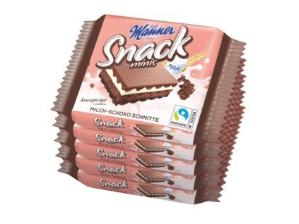 Oblátky Manner Snack Minis Milch-Schoko 28 x 25g