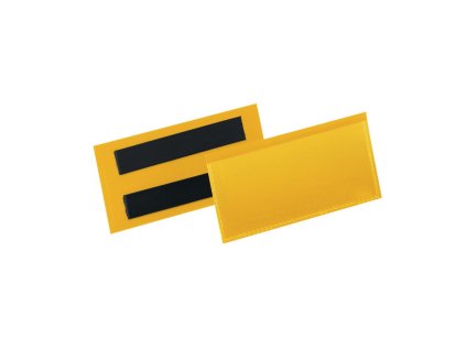 Magnetické vrecko na štítok 100 x 38 mm 50 ks žlté
