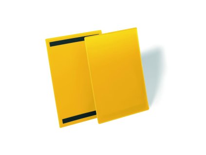 Magnetické vrecko na štítok 210 x 297 mm na výšku 50 ks žlté