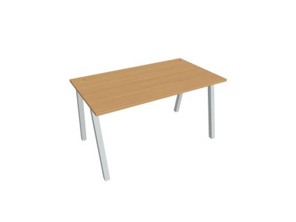 Pracovný stôl UNI A, 140x75,5x80 cm, buk/sivá
