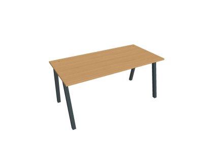 Pracovný stôl UNI A, 160x75,5x80 cm, buk/čierna