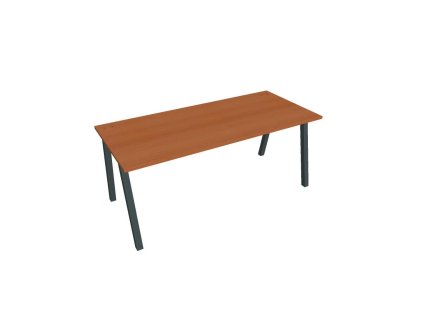 Pracovný stôl UNI A, 180x75,5x80 cm, čerešňa/čierna