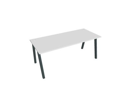 Pracovný stôl UNI A, 180x75,5x80 cm, biela/čierna