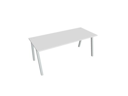 Pracovný stôl UNI A, 180x75,5x80 cm, biela/sivá