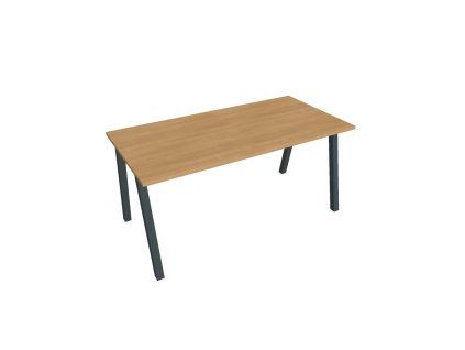 Rokovací stôl UNI A, 160x75,5x80 cm, dub/čierna