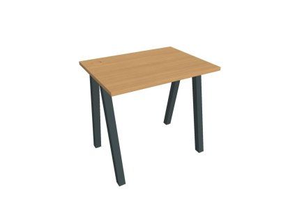 Pracovný stôl UNI A, 80x75,5x60 cm, buk/čierna