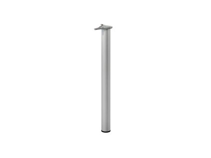 Tubusová noha BASIC, 71 x d6cm, RAL9006 biely hliník