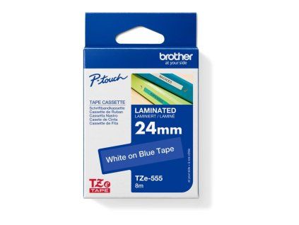 Samolepiaca páska Brother TZe-555 24 mm modrá/biela