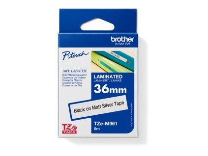 Samolepiaca páska Brother TZ-M961 36 mm strieborná/čierna