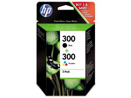 Atramentová náplň HP CN637EE HP 300 kombin. balenie (Bk 200 str.+ Col 165 str.)