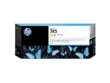 Atramentová náplň HP F9K02A HP 745 yellow (300 ml)