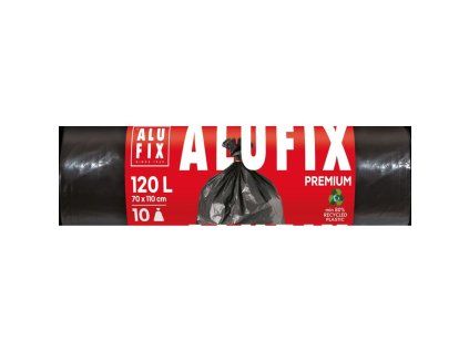 Vrecia na odpadky Alufix PROFI 120 ℓ , 45mic., 70 x 110 cm, čierne, LDPE, 10 ks