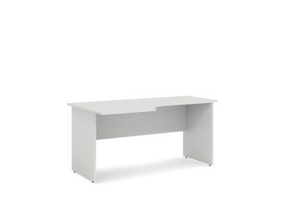 Pracovný stôl ľavý BASIC, 160x76x90cm, biela