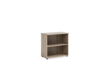 Policová skriňa BASIC, otvorená, 80x40x76,5cm, dub Sonoma
