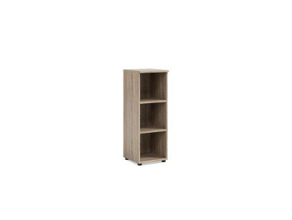 Policová skriňa BASIC, otvorená, 40x40x111,7cm, dub Sonoma