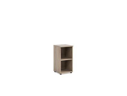 Policová skriňa BASIC, otvorená, 40x40x76,5cm, dub Sonoma