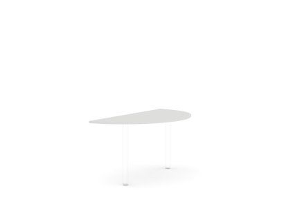 Doplnkový stôl bez nohy BASIC, 160x2,2x80cm, biela