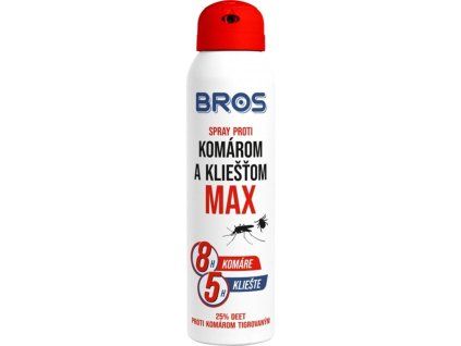 BROS sprej proti kliešťom a komárom MAX 90 ml