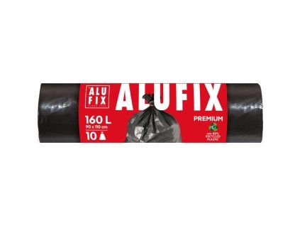 Vrecia na odpadky Alufix PROFI 160 ℓ, 10ks, 45mic, LDPE 90x110cm, čierne