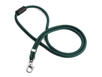 Závesný remienok DURABLE rPET so skobou, okrúhly, zelený 10 ks