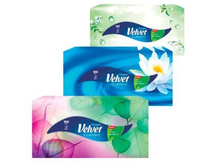 Kozmetické utierky 2-vrstv. Velvet Classic 100ks