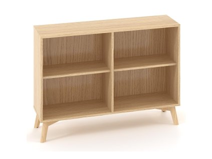 Policová skriňa ALFA ROOT nika s del.priečkou, 1 polica, 120x45x88,7cm, dub