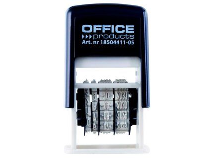 Pečiatka Office products dátumová samofarbiaca, mesiac číslom, čierna