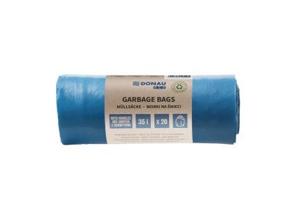 Vrecia zaväzovacie DONAU ECO 35 ℓ, 25 mic, 20 ks, modré