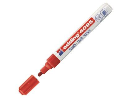 Kriedový popisovač edding 4095 červený