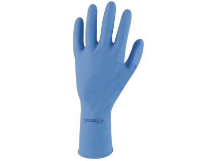 Rukavice ochranné latexové SEMPERVELVET modré veľ. 10/XL