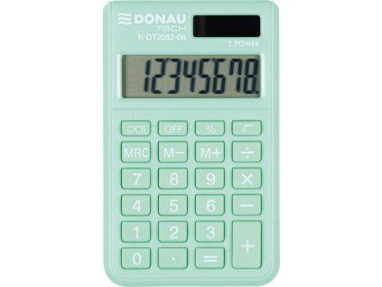 Kalkulačka DONAU TECH K-DT2082 vrecková zelená