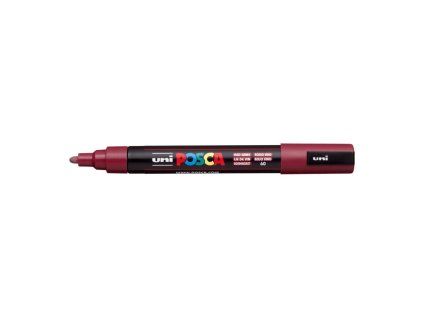 Popisovač uni POSCA PC-5M rubínovo červený