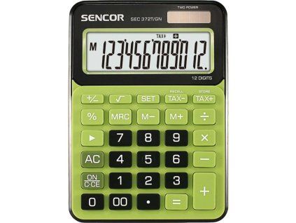 Kalkulačka Sencor SEC 372T/BU zelená